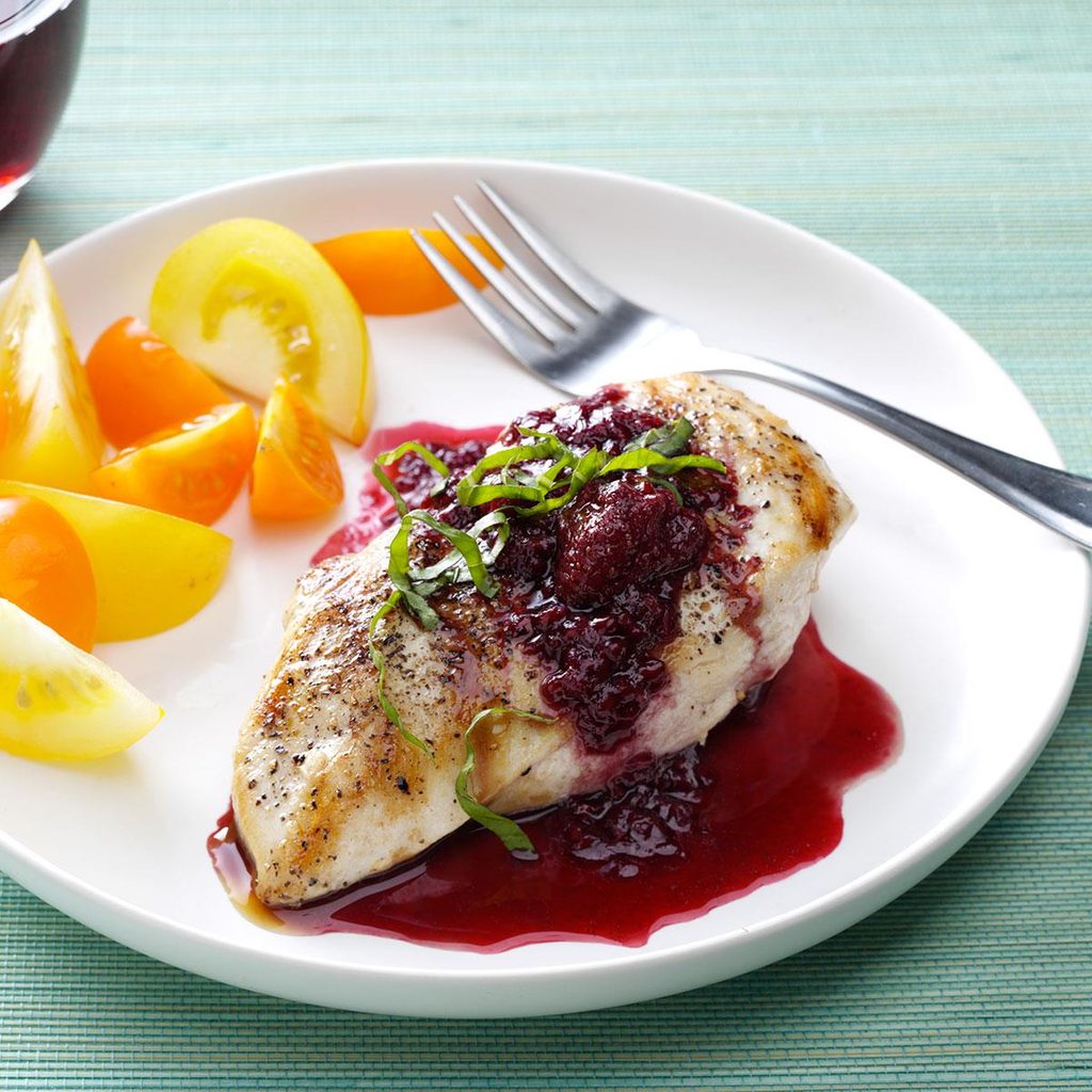 Chicken with Berry Wine Sauce