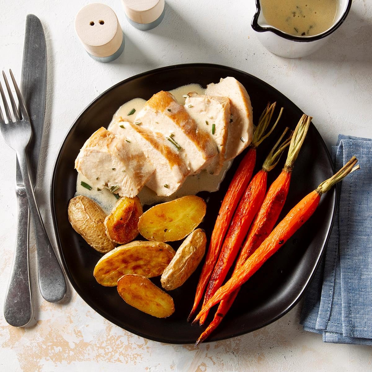 Chicken with Rosemary Butter Sauce