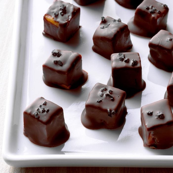 Chocolate-Covered Cheese with Black Sea Salt