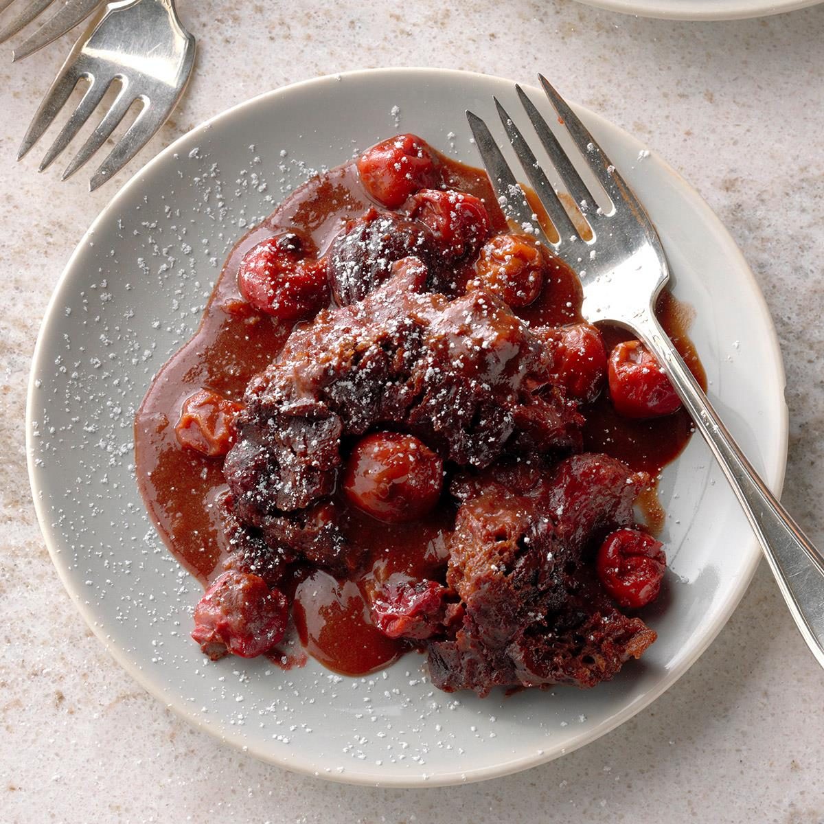 Chocolate-Covered Cherry Pudding Cake