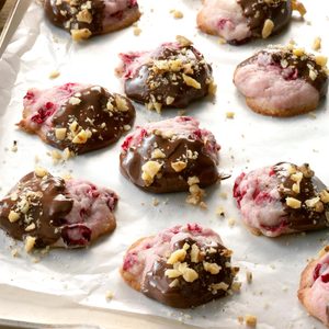 Chocolate-Dipped Cranberry Cookies