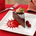 Chocolate Ganache Cake with Raspberry Sauce