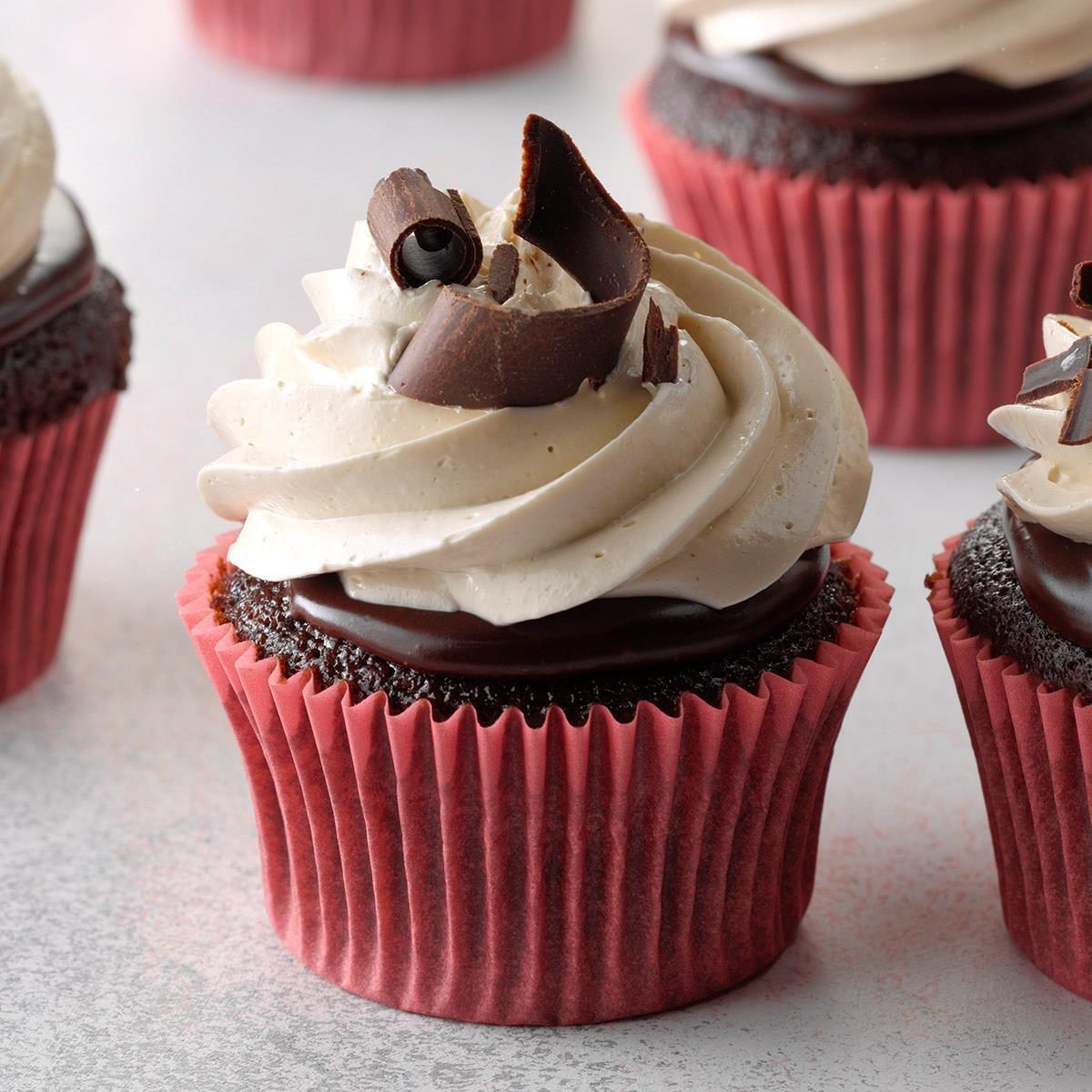 Chocolate Ganache Peanut Butter Cupcakes Recipe | Taste of Home