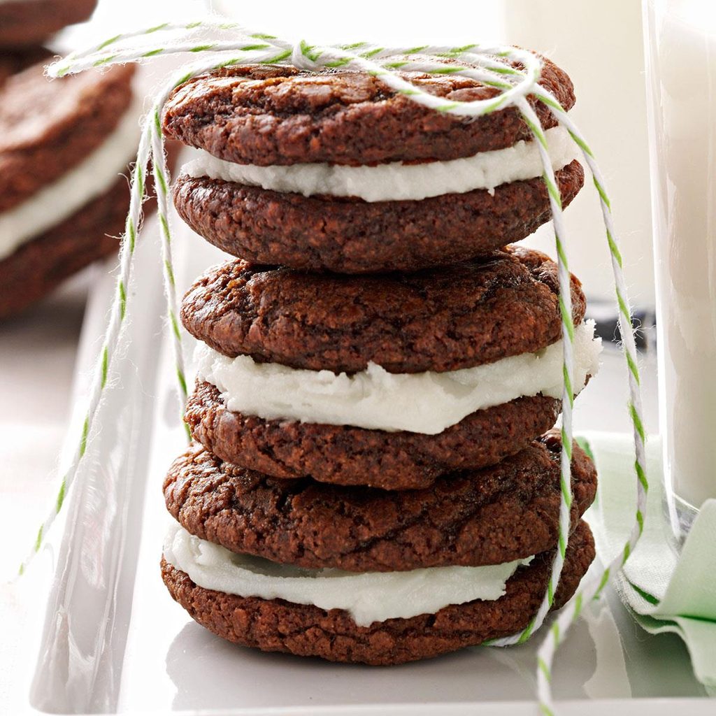 Chocolate-Mint Creme Cookies