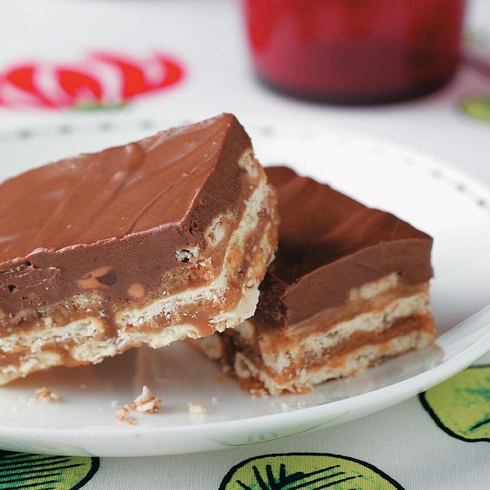 Chocolate Peanut Butter Crisp Bars