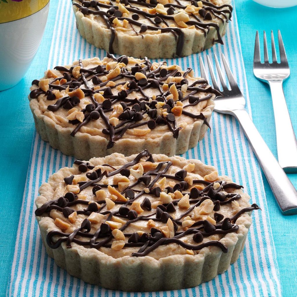 Chocolate Peanut Butter Mousse Tarts