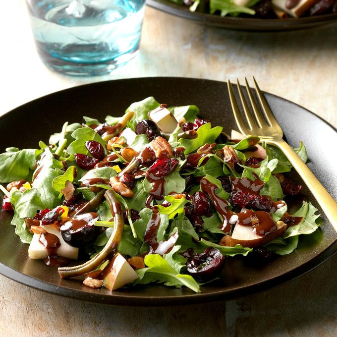 Chocolate Pear and Cherry Salad