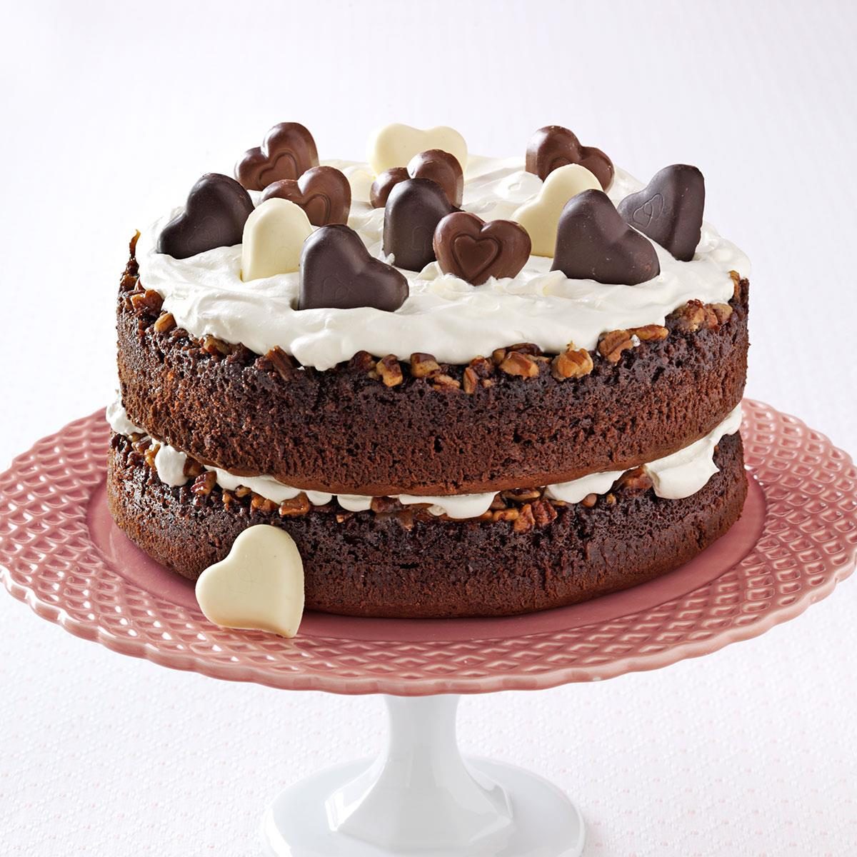 Chocolate-Praline Layer Cake