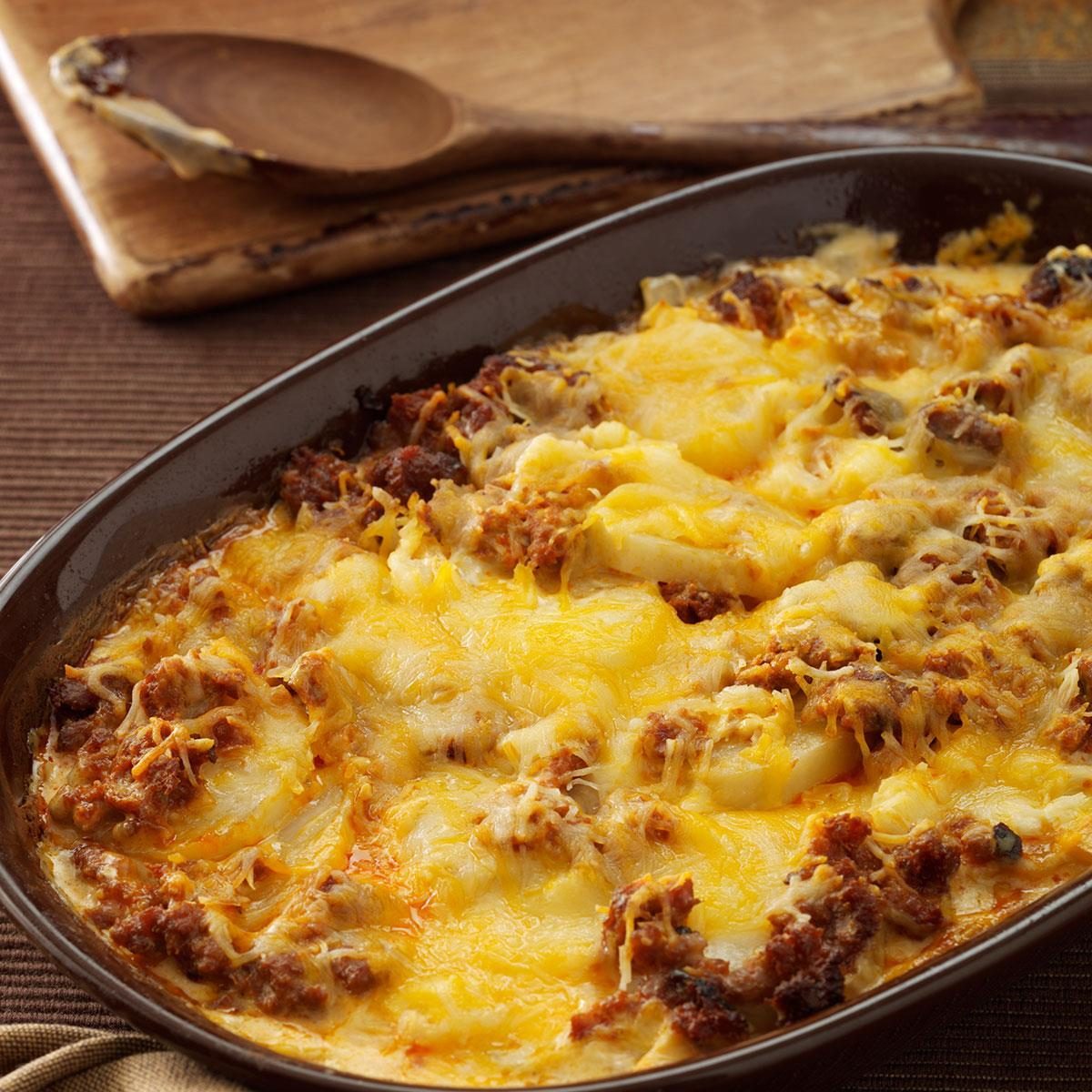 Chorizo Scalloped Potato Casserole