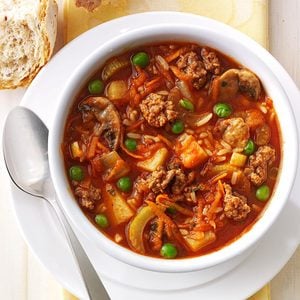 Chunky Beef Vegetable Soup