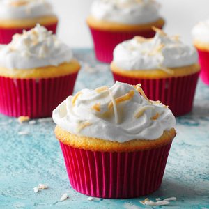 Coconut Tres Leches Cupcakes