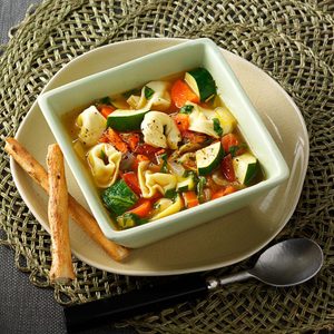 Contest-Winning Veggie Tortellini Soup