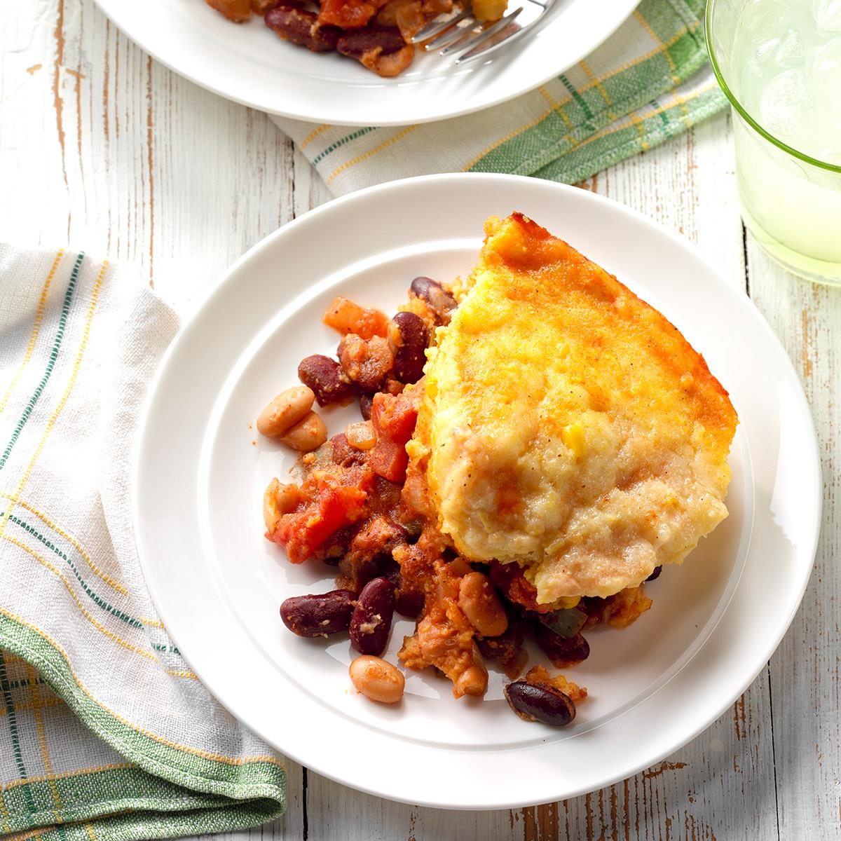 Cornbread-Topped Frijoles