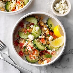 Couscous Tabbouleh with Fresh Mint & Feta