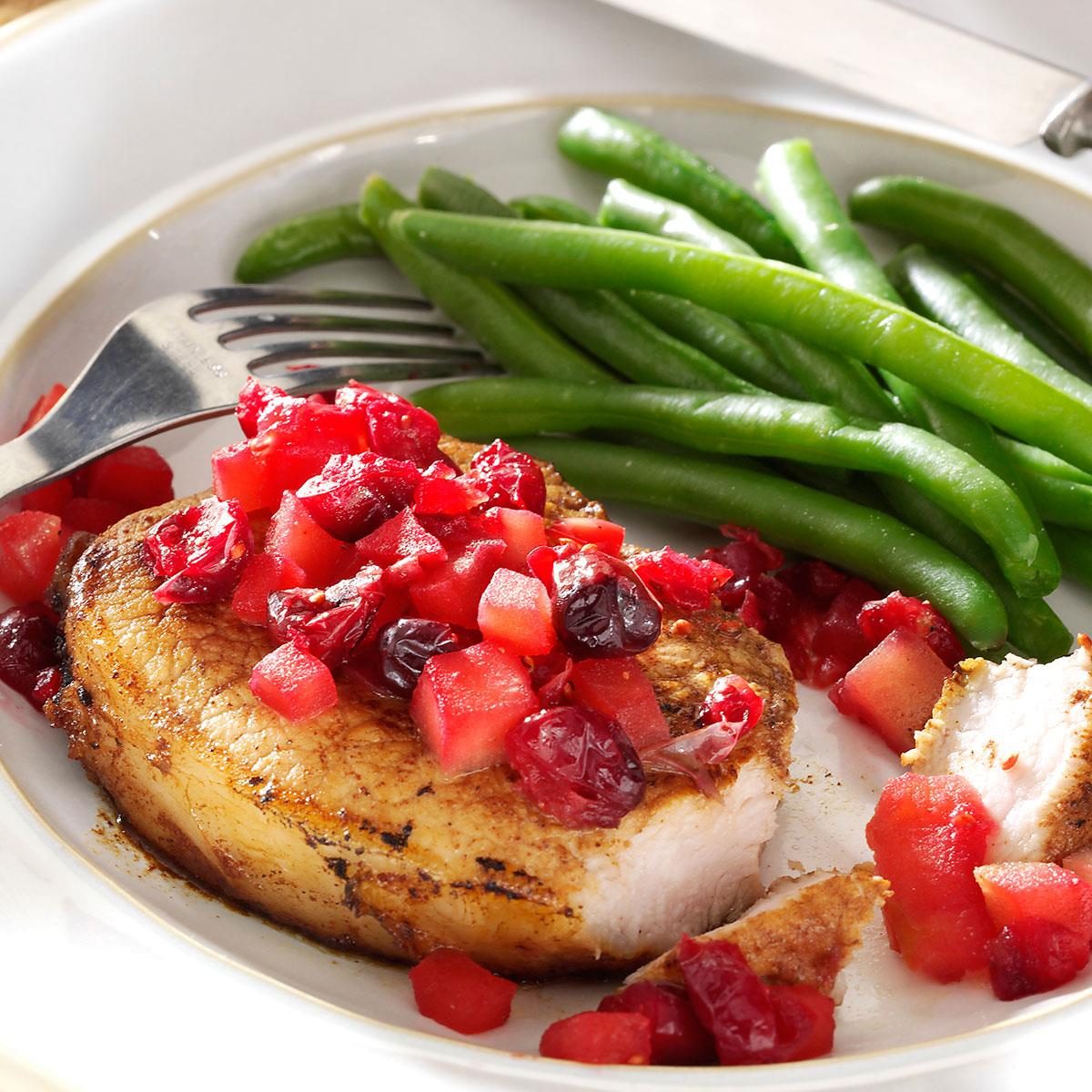 Cranberry-Apple Pork Chops