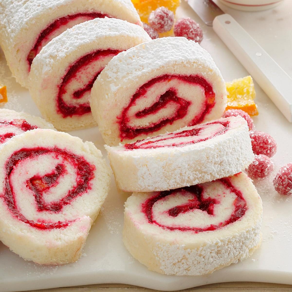 Cranberry Cake Roll