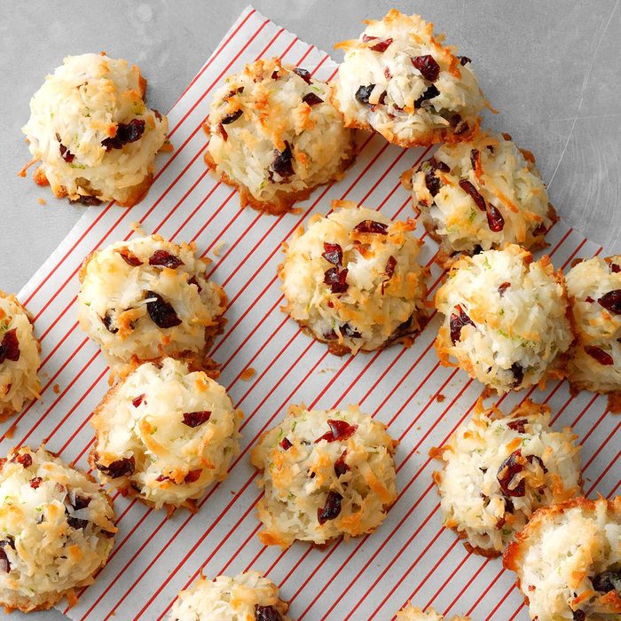 Cranberry Lime Macaroons