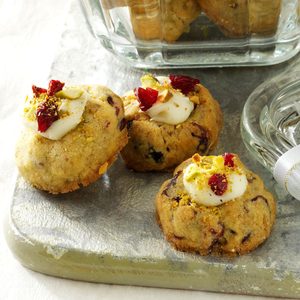 Cranberry-Pistachio Thumbprint Cookies