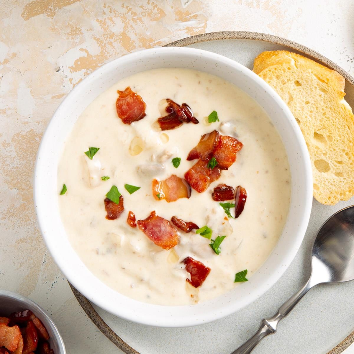 Creamy Bacon Mushroom Soup