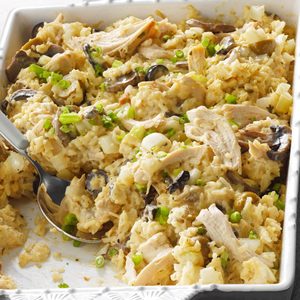 Creamy Chicken and Mushroom Rice Casserole