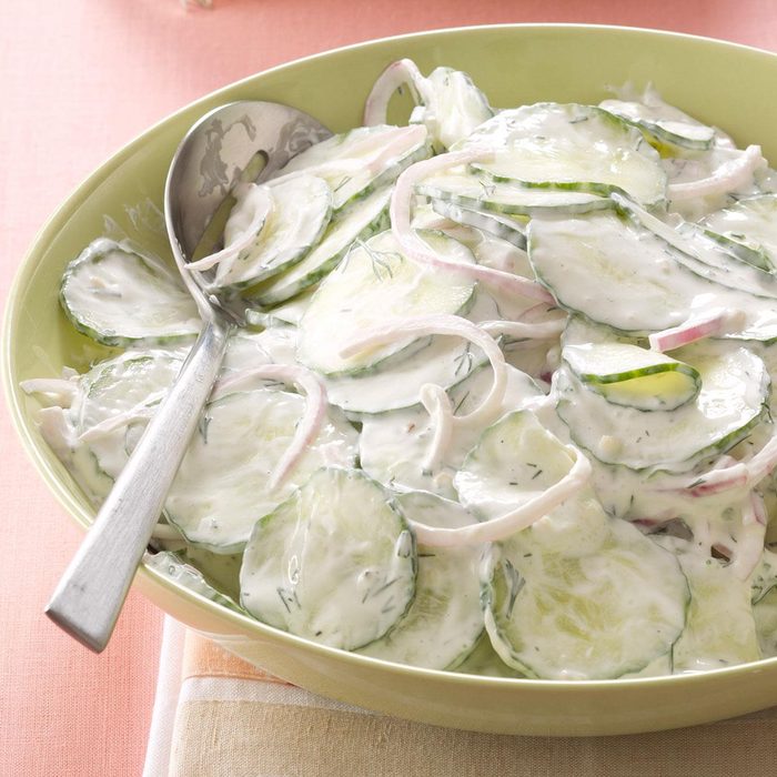 Creamy Dilled Cucumber Salad