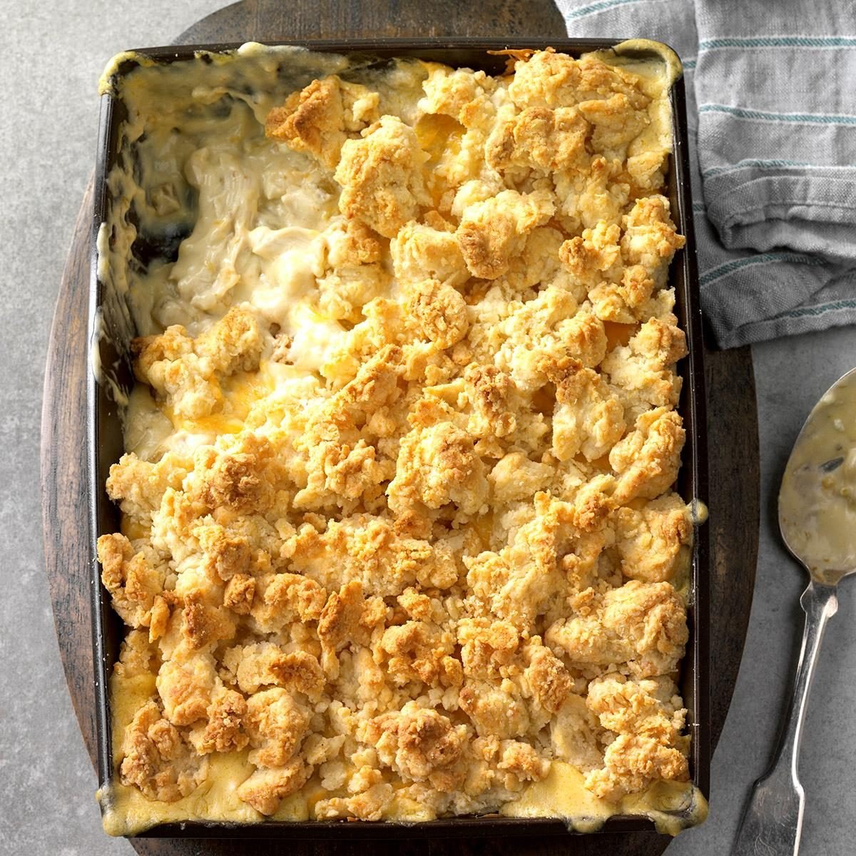 1st Place: Creamy Green Chile Chicken Cobbler