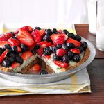 Creamy Lime Pie with Fresh Berries