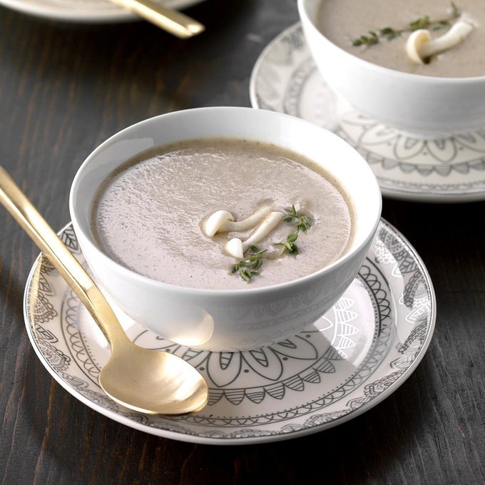 Creamy Mushroom-Thyme Soup