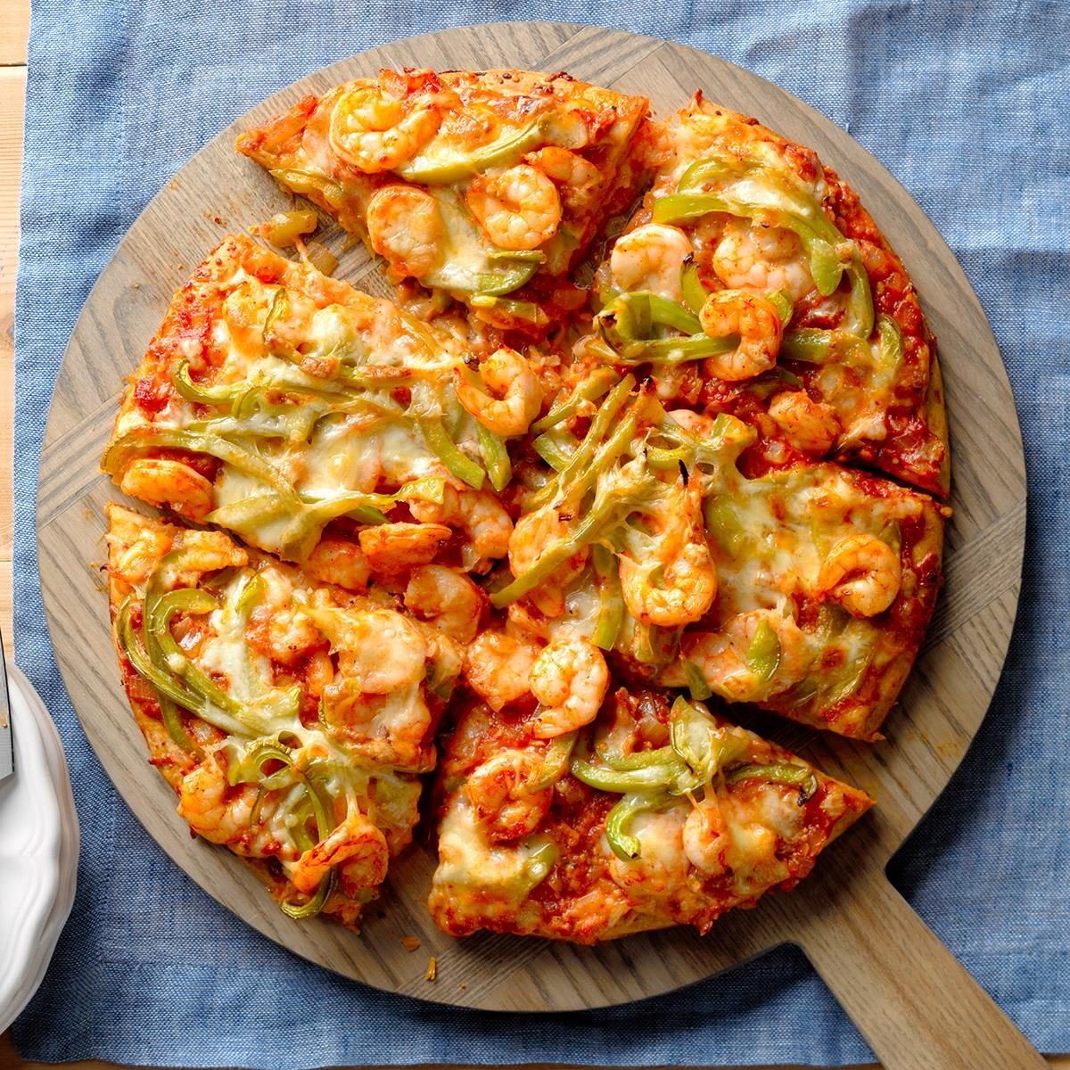 Creole Shrimp Pizza Recipe | Taste of Home
