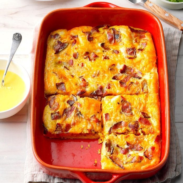 Crescent Egg Bake with Hollandaise Sauce