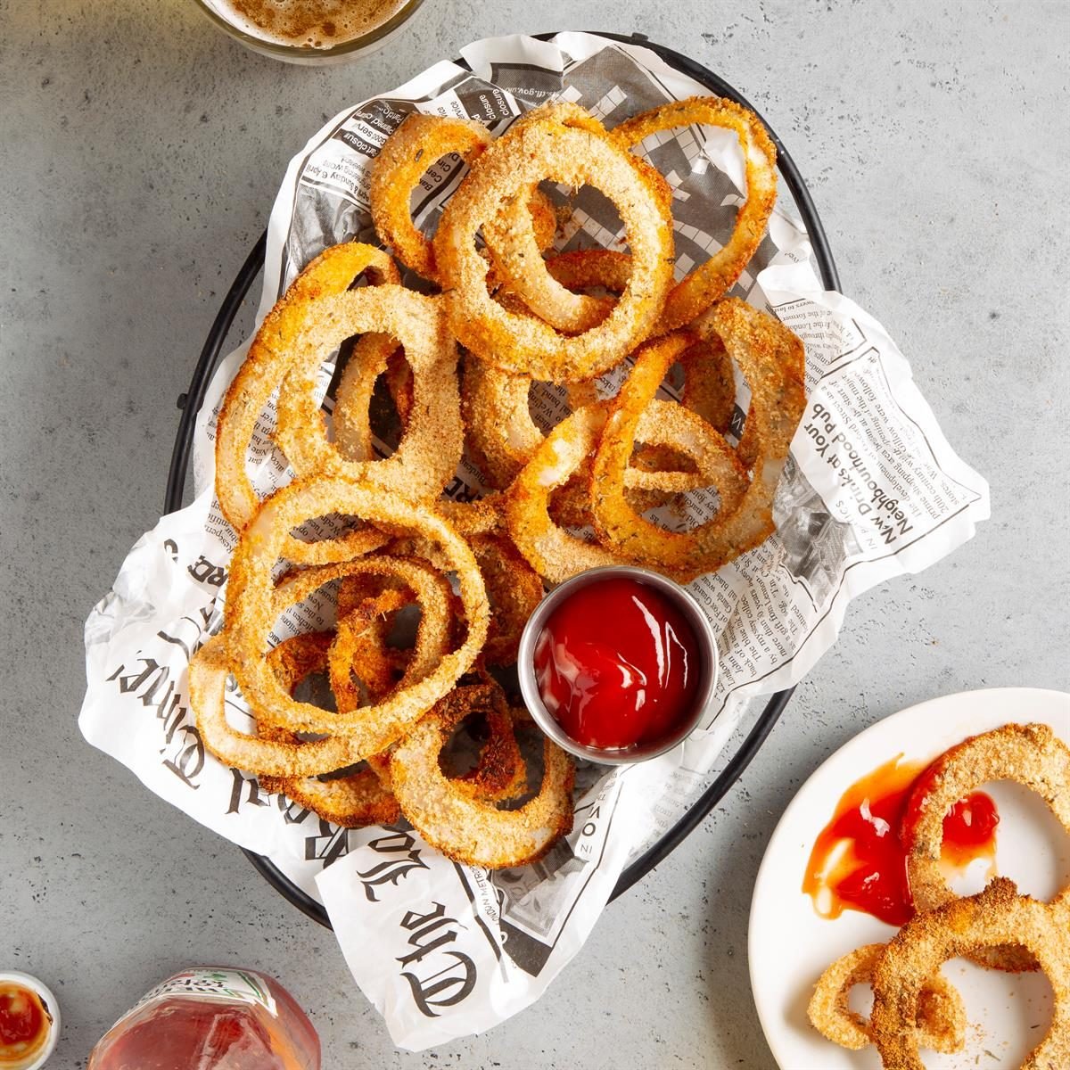 How to make perfect Crispy Onion Rings every time! - Dishes & Dust Bunnies