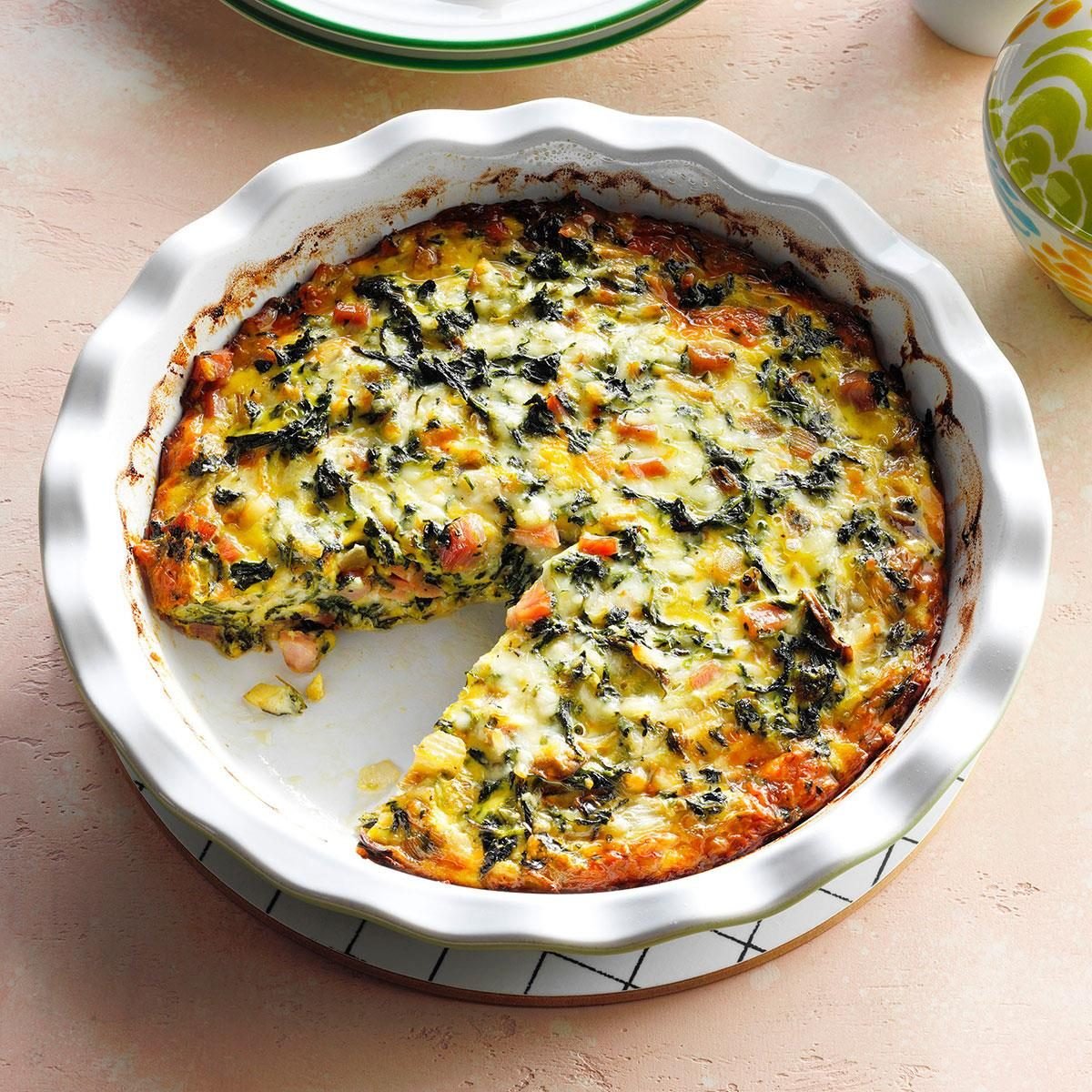 Crustless Spinach Quiche