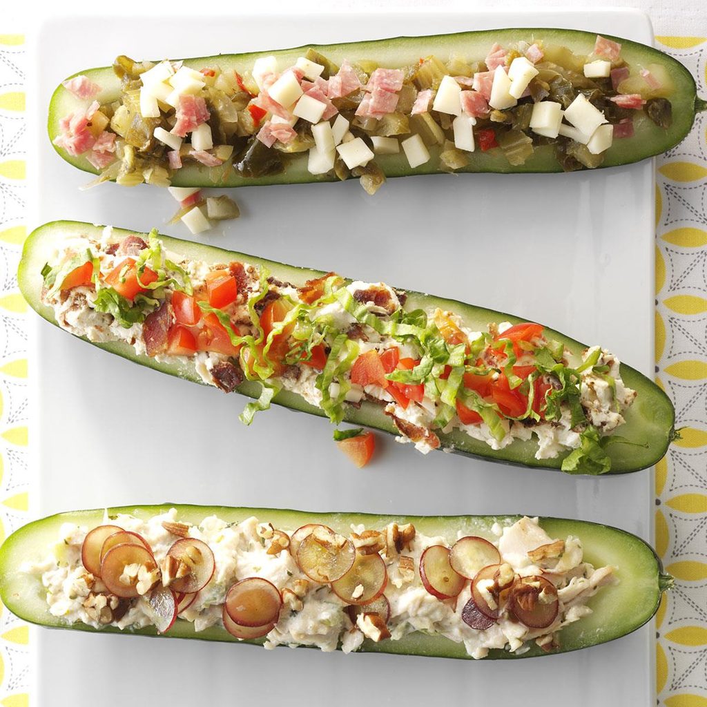 Cucumber Salad Boats