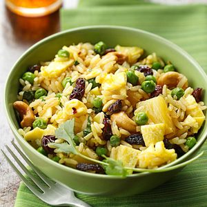 Curried Fried Rice with Pineapple