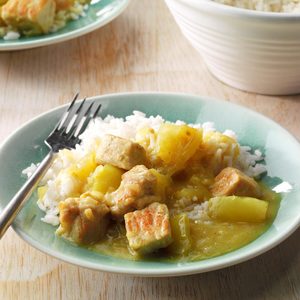 Curried Pork and Green Tomatoes