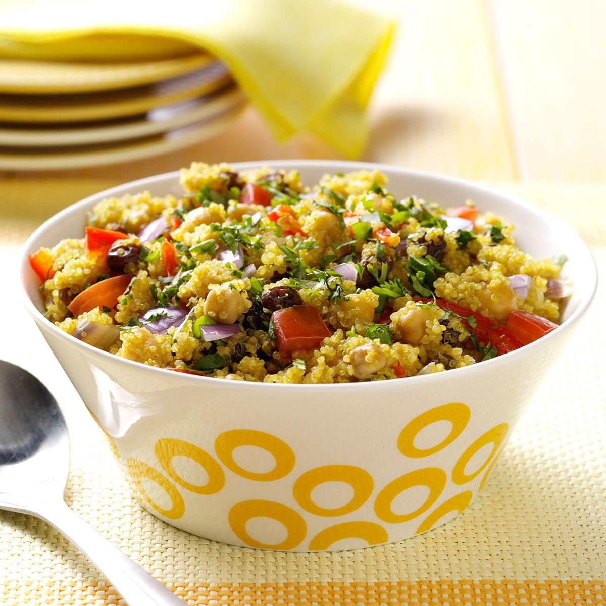 Curried Quinoa and Chickpeas