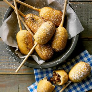 Deep-Fried Candy Bars on a Stick