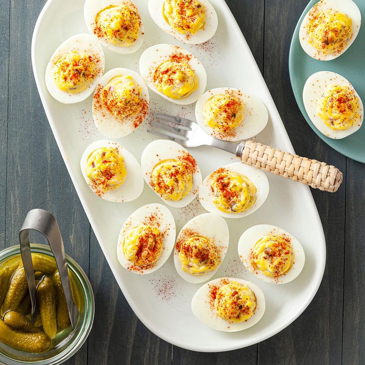 Deviled Eggs with Bacon