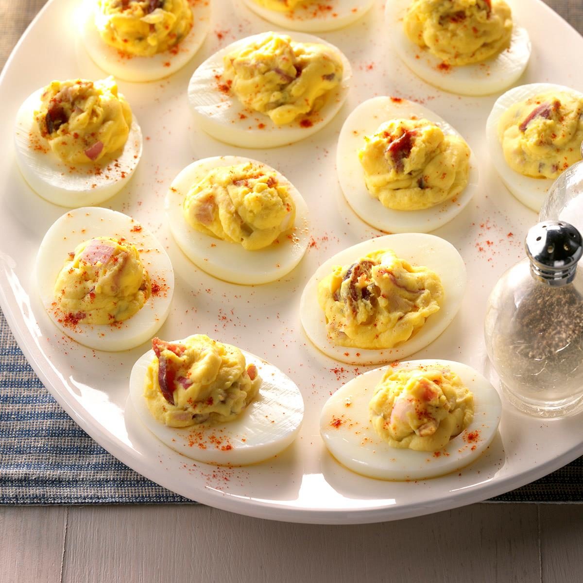 Deviled Eggs with Bacon Recipe: How to Make It | Taste of Home