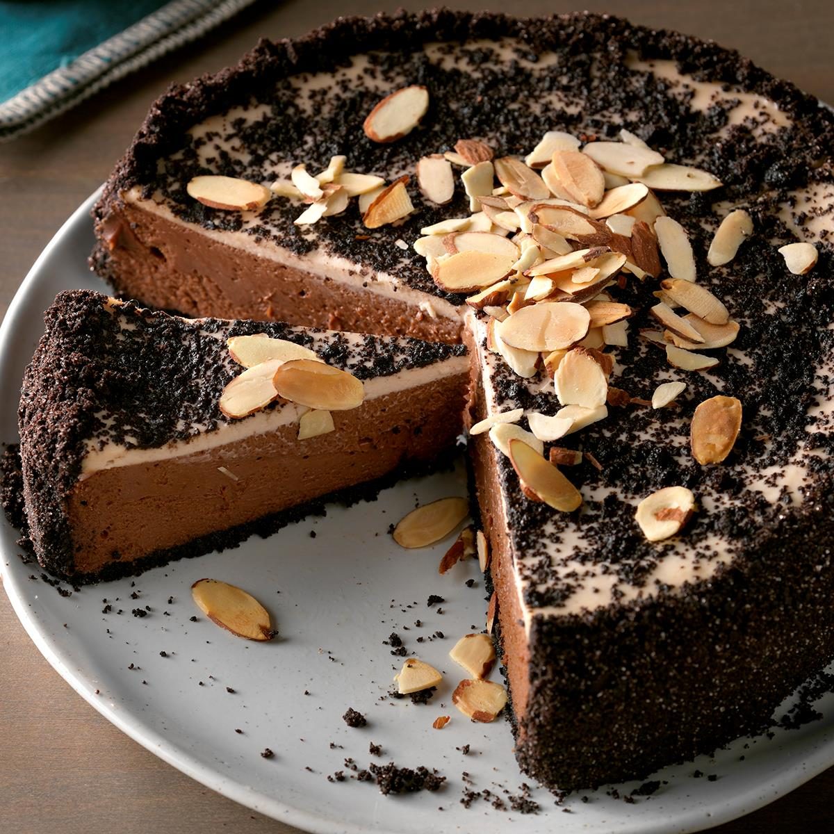 Double Chocolate Almond Cheesecake Recipe: How to Make It | Taste of Home