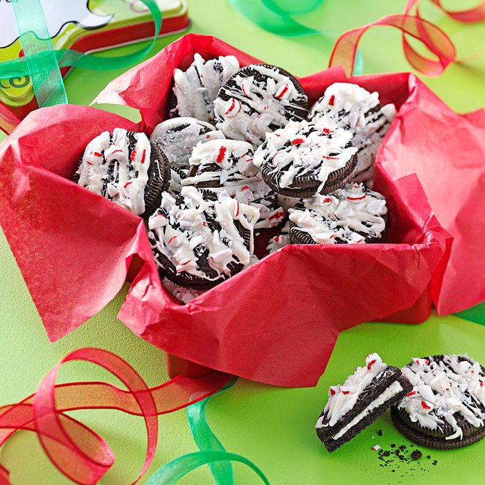 Drizzled Peppermint Cookies