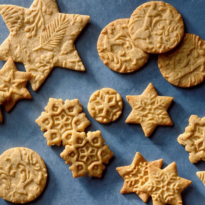 Dutch Speculaas on a blue bacground