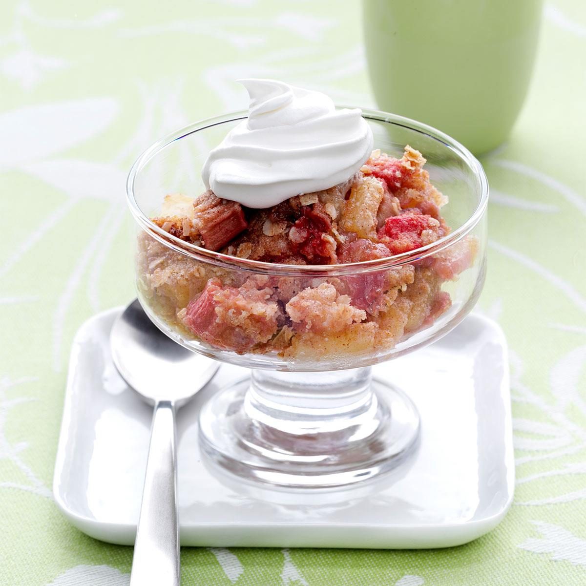 Rhubarb-Pineapple Crisp