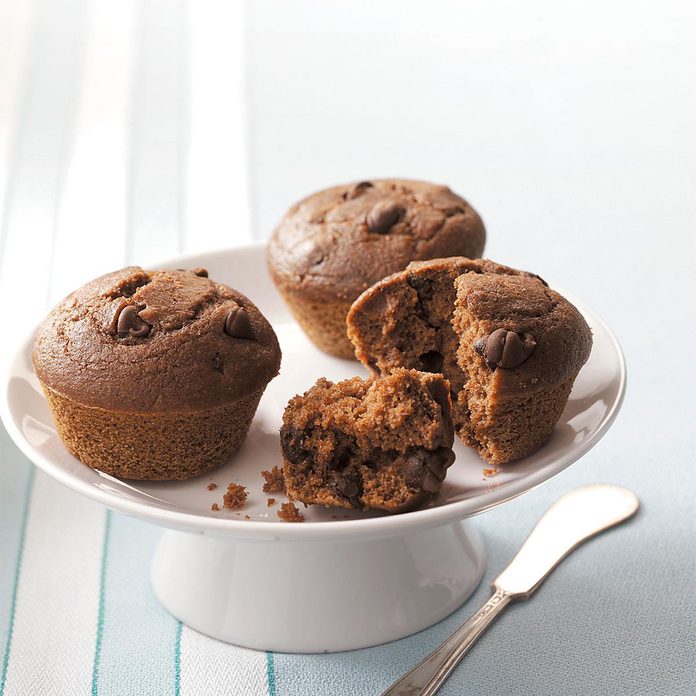 Chocolate Chocolate Chip Muffins