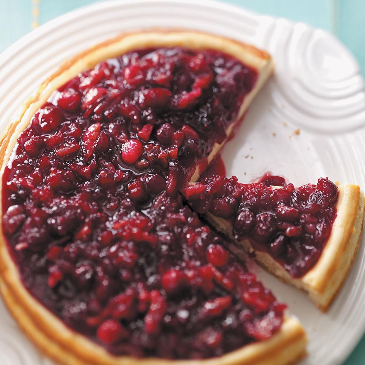 Festive Cranberry-Topped Cheesecake Recipe: How to Make It