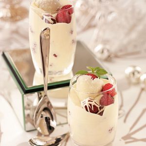 Berries with Champagne Cream