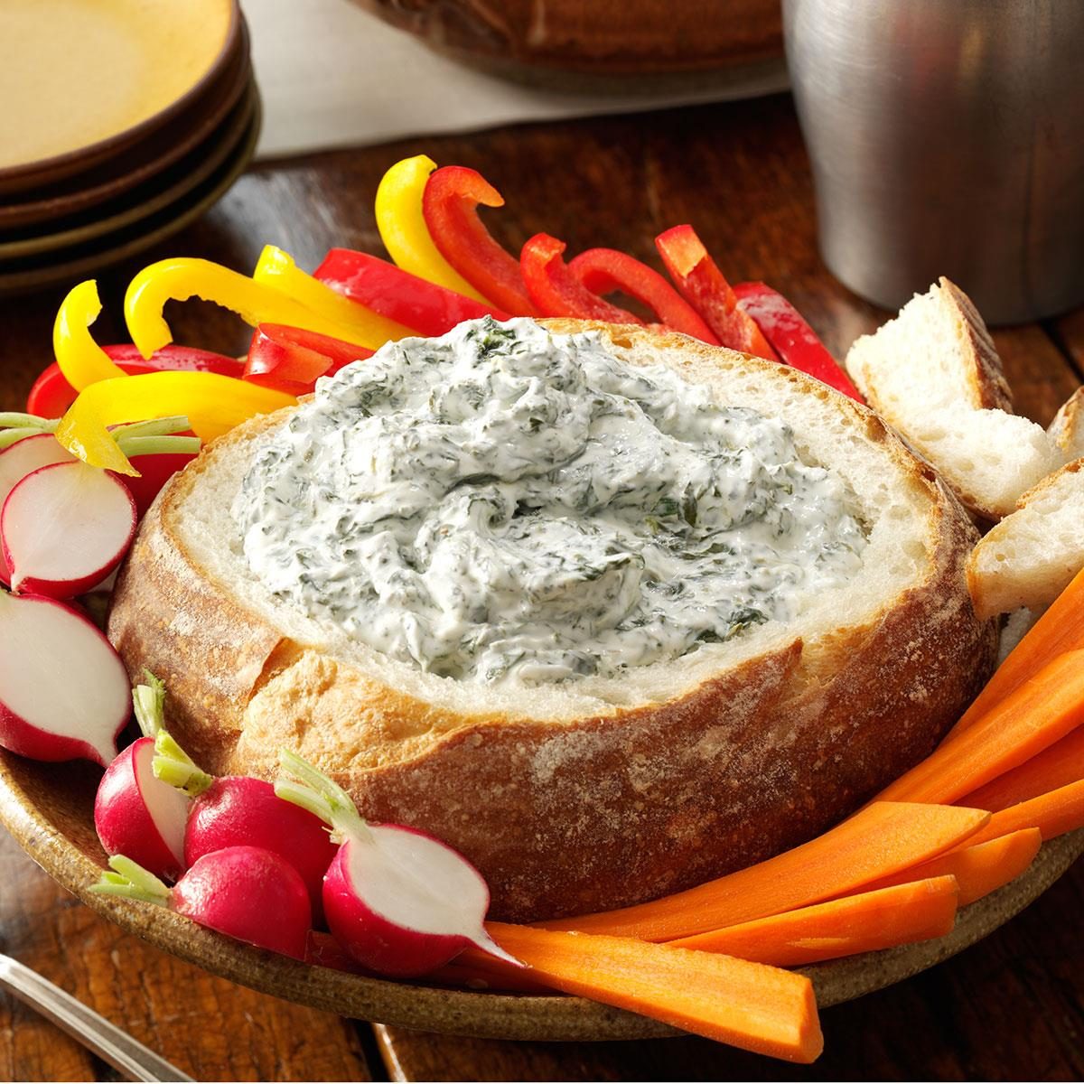 Spinach Dip in a Bread Bowl Recipe: How to Make It