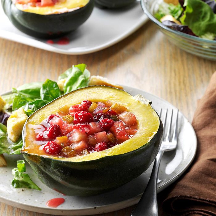 Acorn Squash with Cranberry Stuffing
