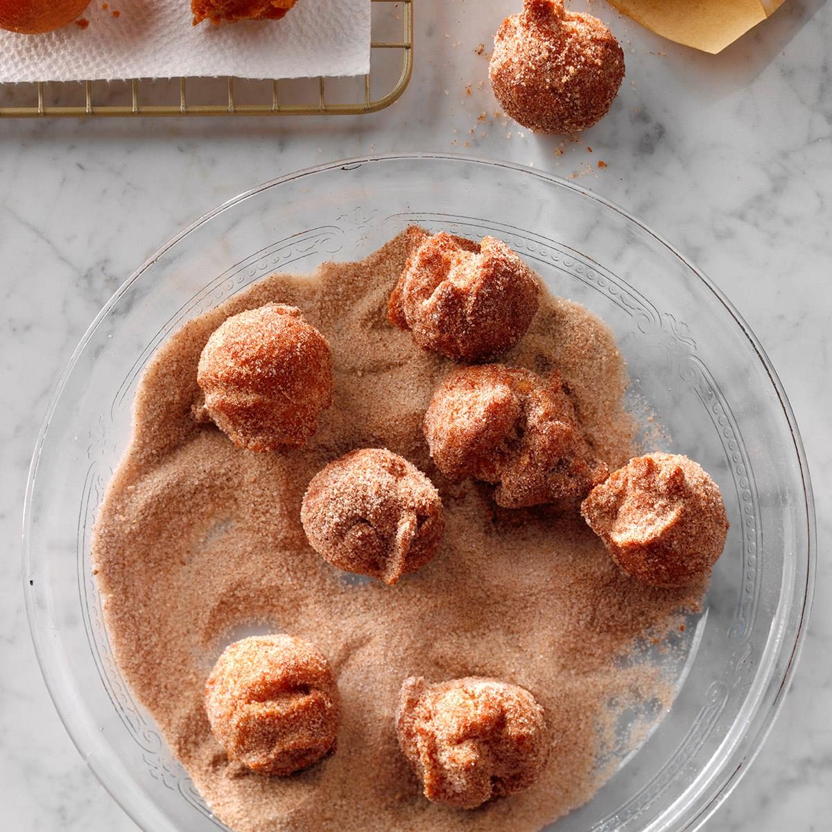 Apple Cider Doughnut Holes