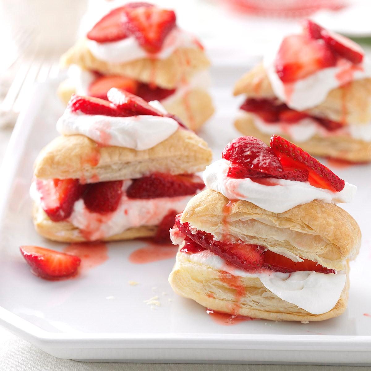 Strawberry Shortcake Puffs Recipe | Taste of Home